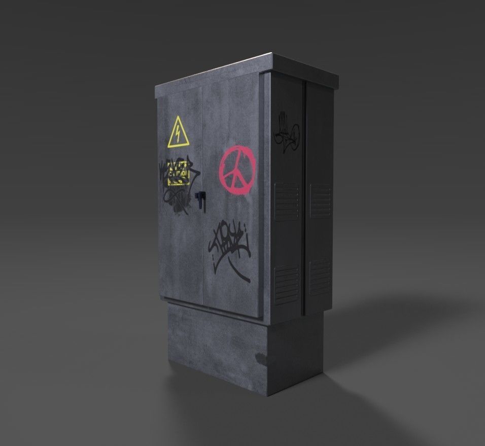 Street GameReady PBR Props- LowPoly AR 3D Model Collection_8