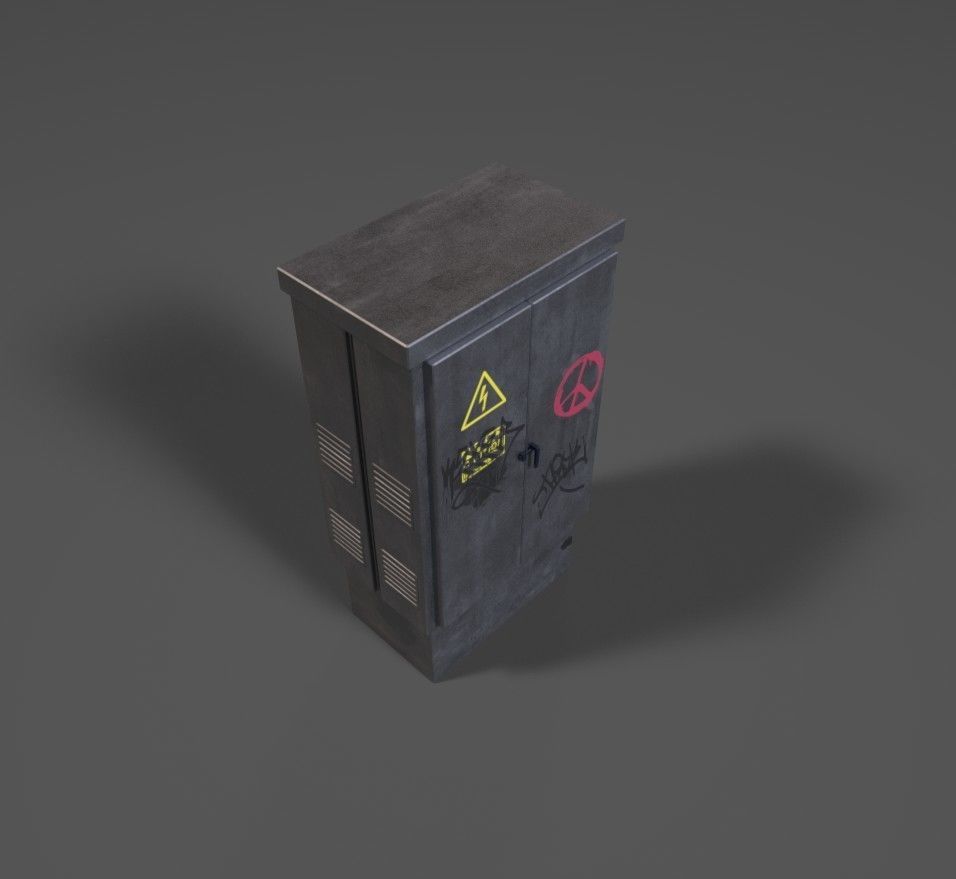 Street GameReady PBR Props- LowPoly AR 3D Model Collection_10