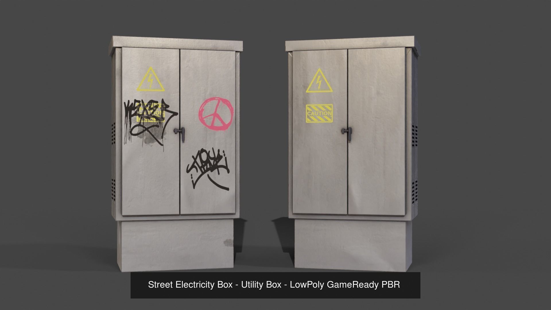 Street GameReady PBR Props- LowPoly AR 3D Model Collection_2