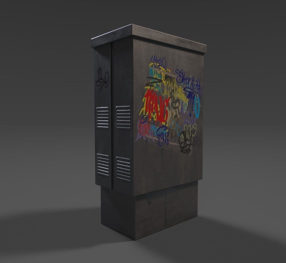 Street GameReady PBR Props- LowPoly AR 3D Model Collection_12