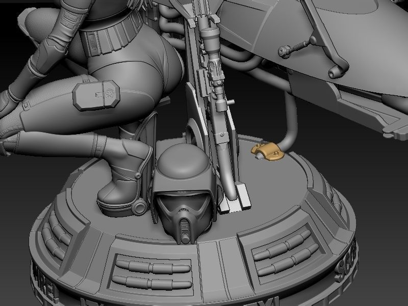 Pin Up Scout Trooper  3D print model_49