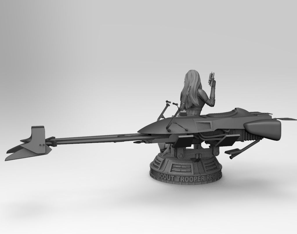 Pin Up Scout Trooper  3D print model_3