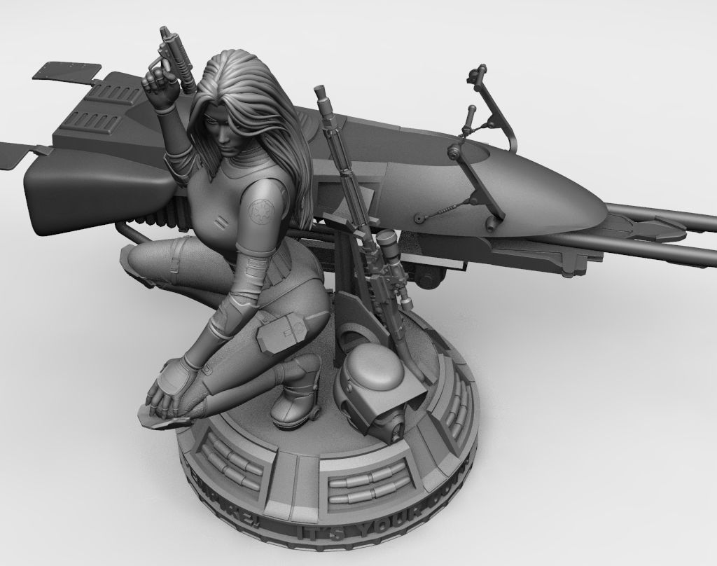 Pin Up Scout Trooper  3D print model_6