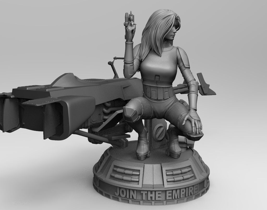 Pin Up Scout Trooper  3D print model_4