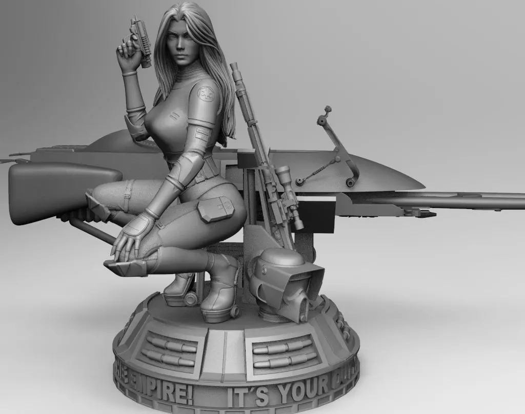 Pin Up Scout Trooper  3D print model_0