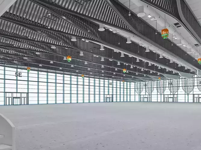 Exhibition Hall interior 11 3D model