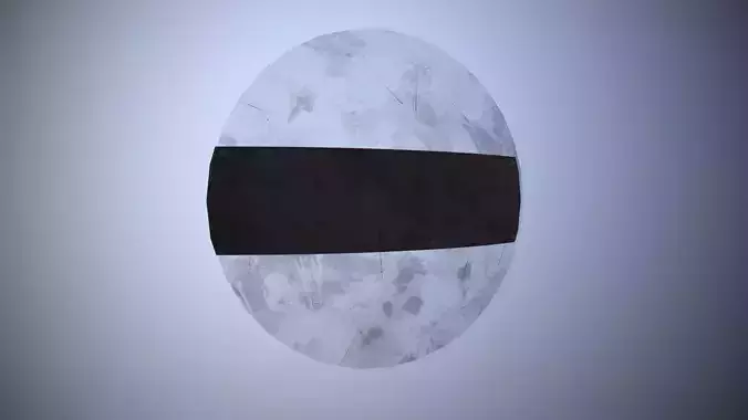 Circular Riot Shield Low-poly 3D model