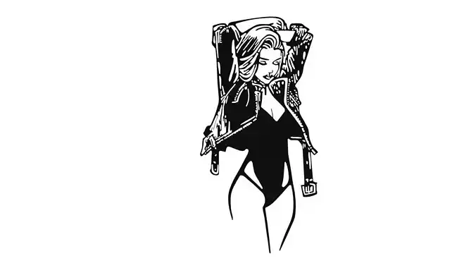 Girl is wearing a jacket SVG DXF AI CDR PNG PDF JPG EPS Files