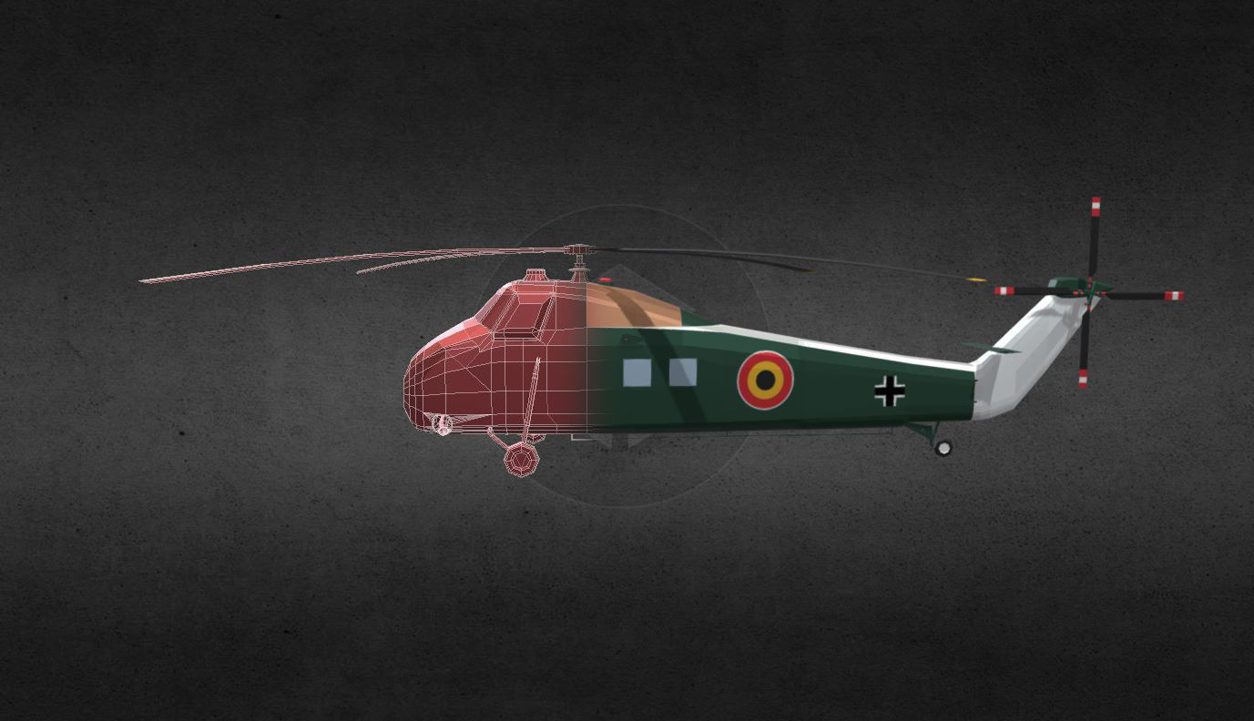 s58-helicopter helicopter for gta san andreas Low-poly 3D model_7