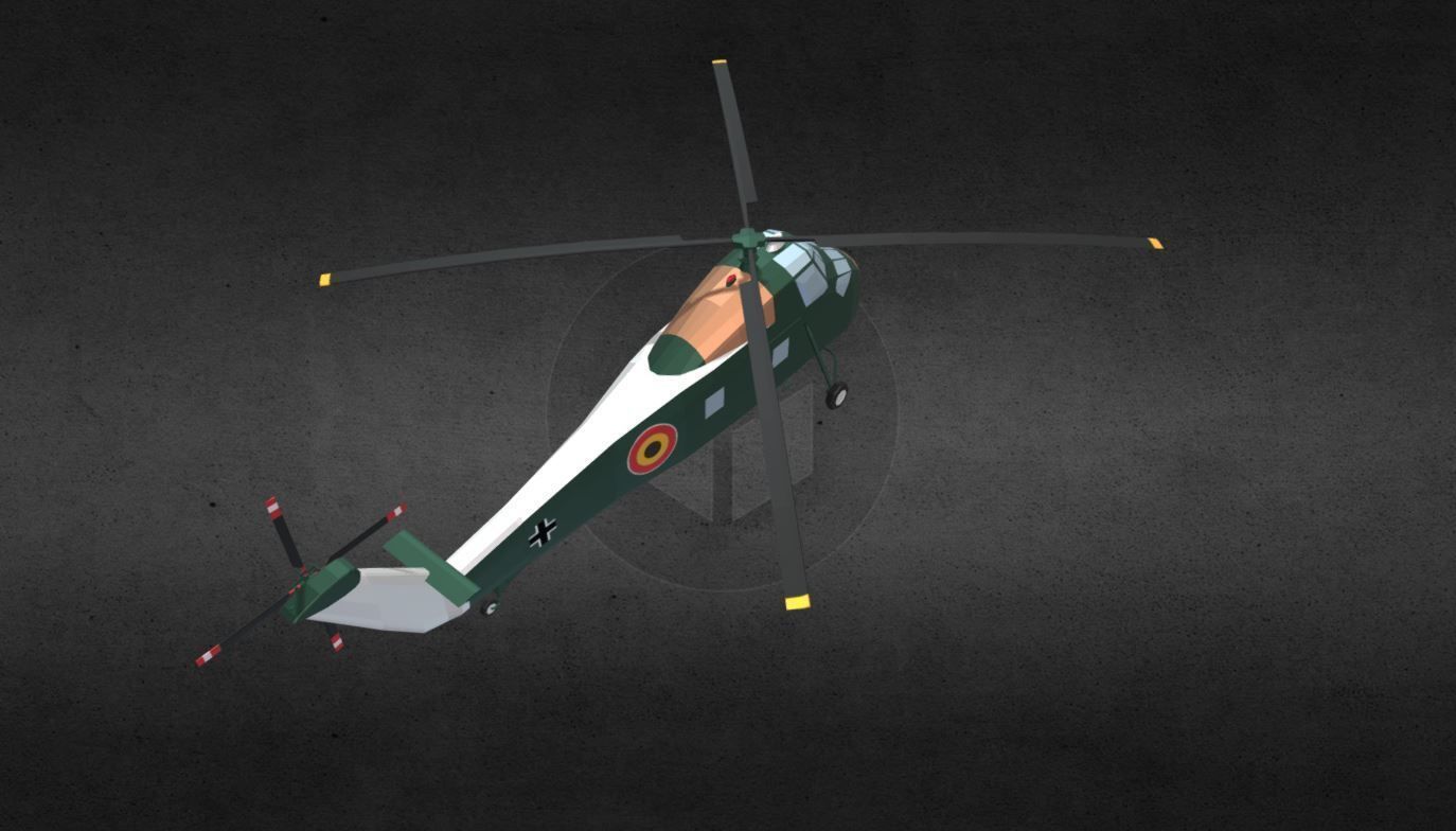 s58-helicopter helicopter for gta san andreas Low-poly 3D model_2