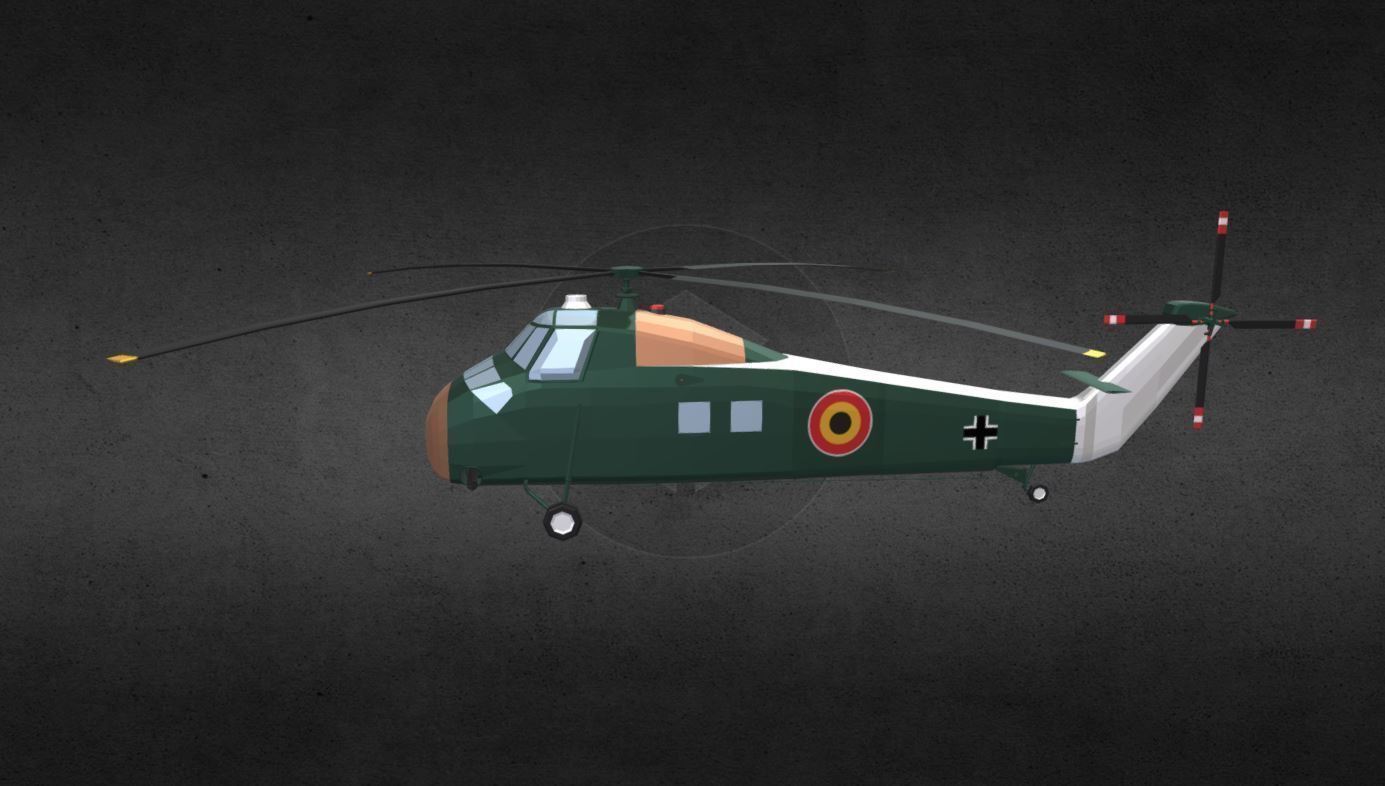 s58-helicopter helicopter for gta san andreas Low-poly 3D model_4