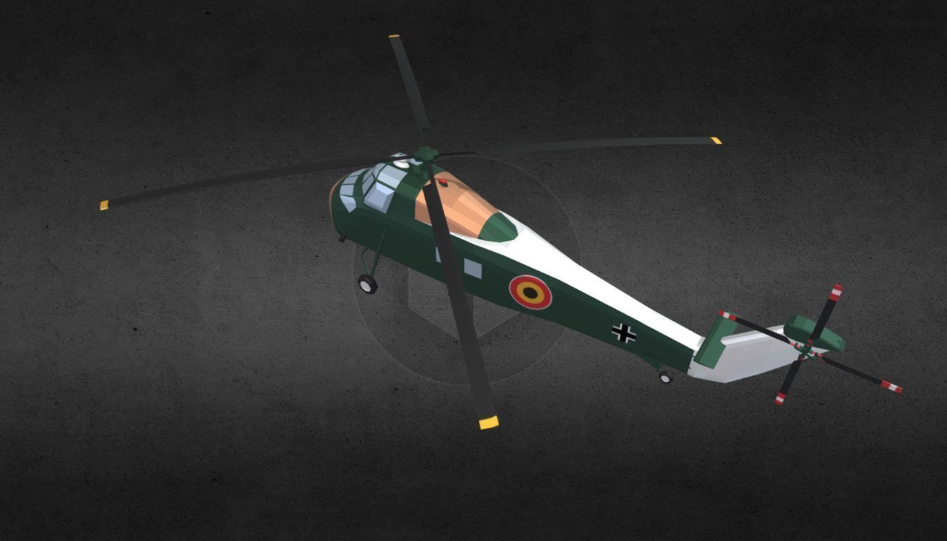 s58-helicopter helicopter for gta san andreas Low-poly 3D model_3