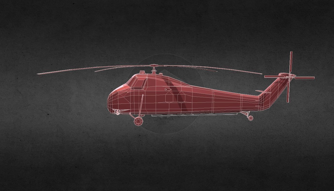s58-helicopter helicopter for gta san andreas Low-poly 3D model_9
