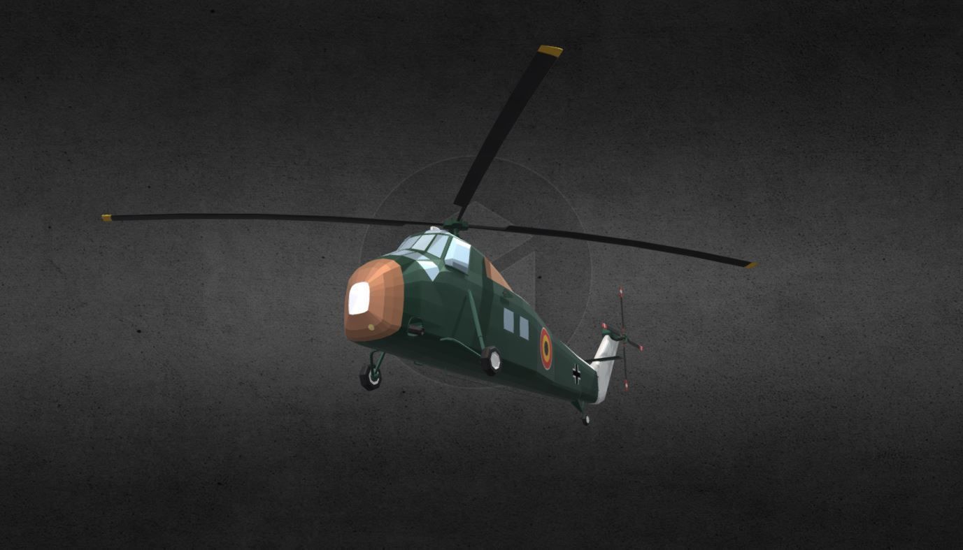 s58-helicopter helicopter for gta san andreas Low-poly 3D model_5