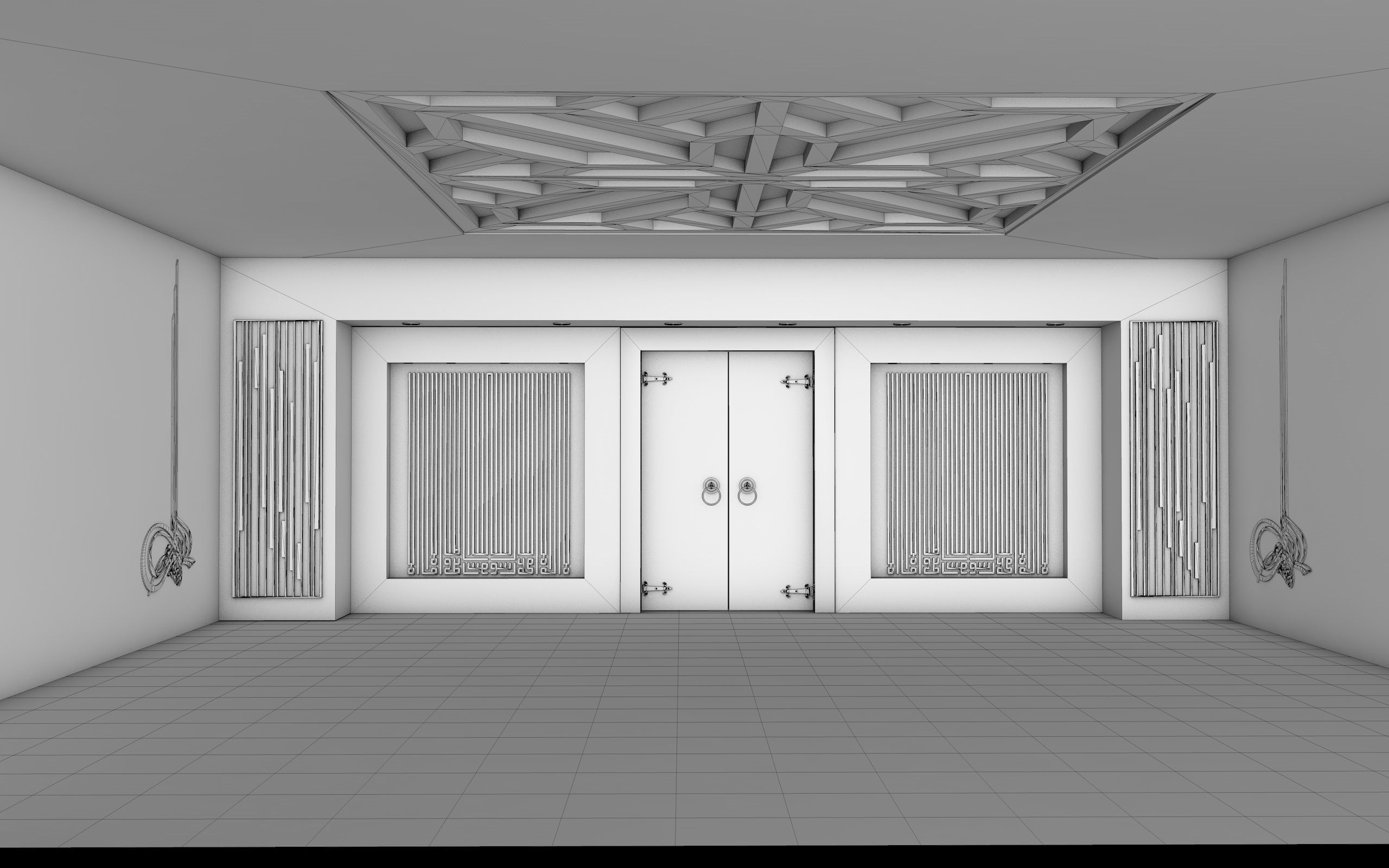  house hall 3D model 3D model_7