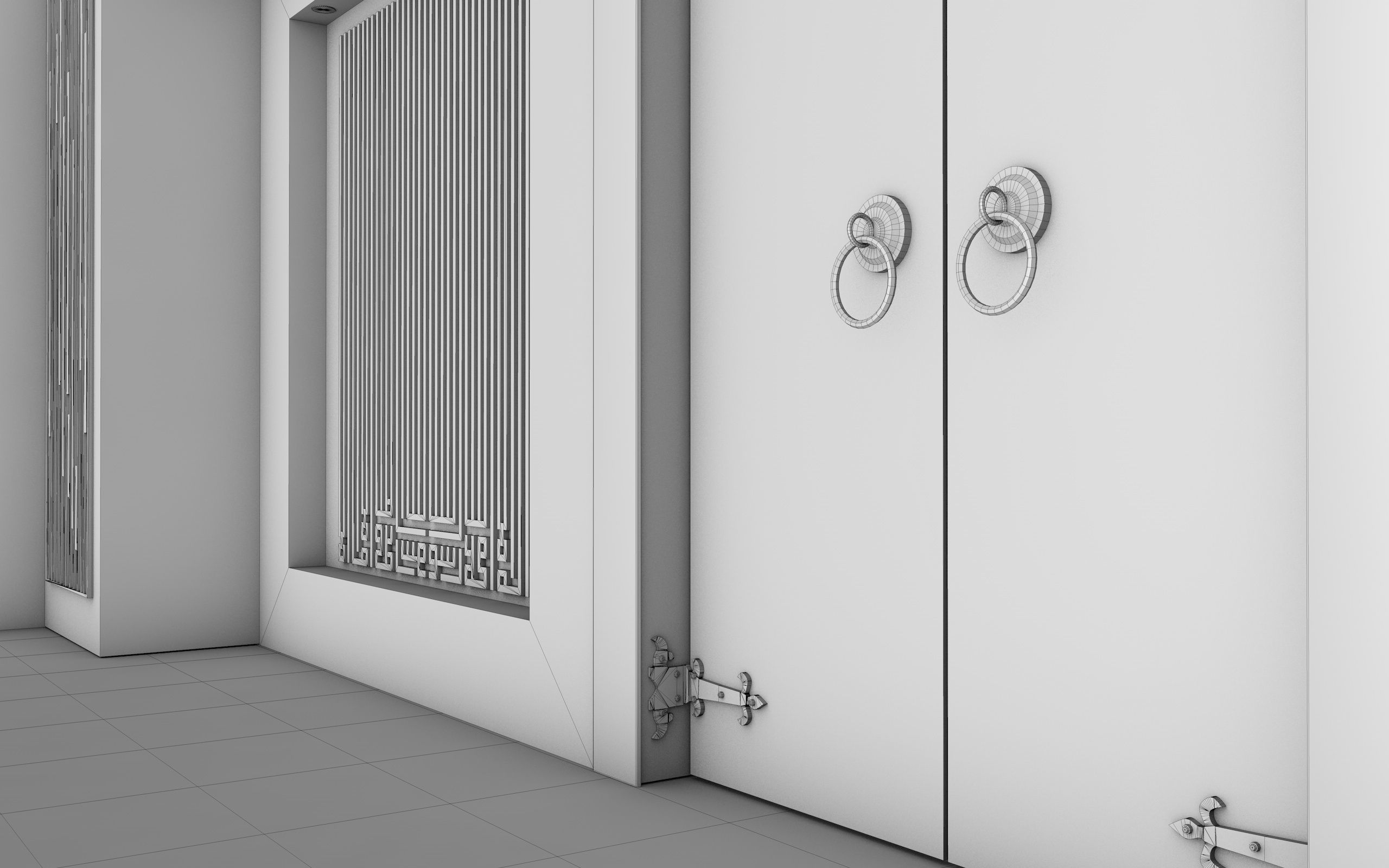  house hall 3D model 3D model_8