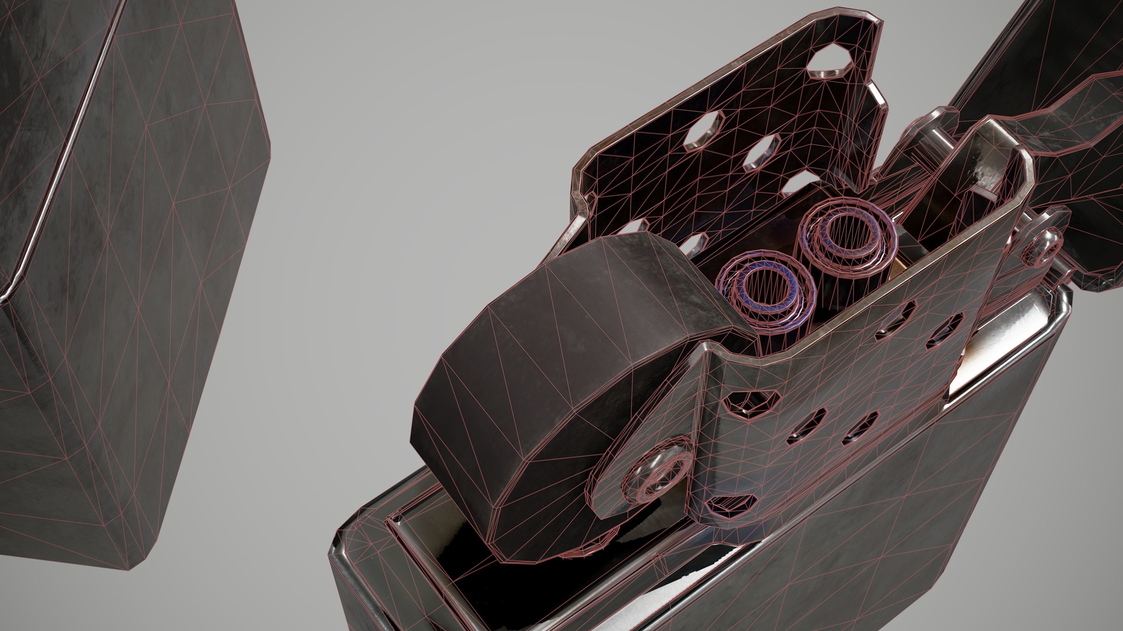 Zippo Lighter Low-poly 3D model_5