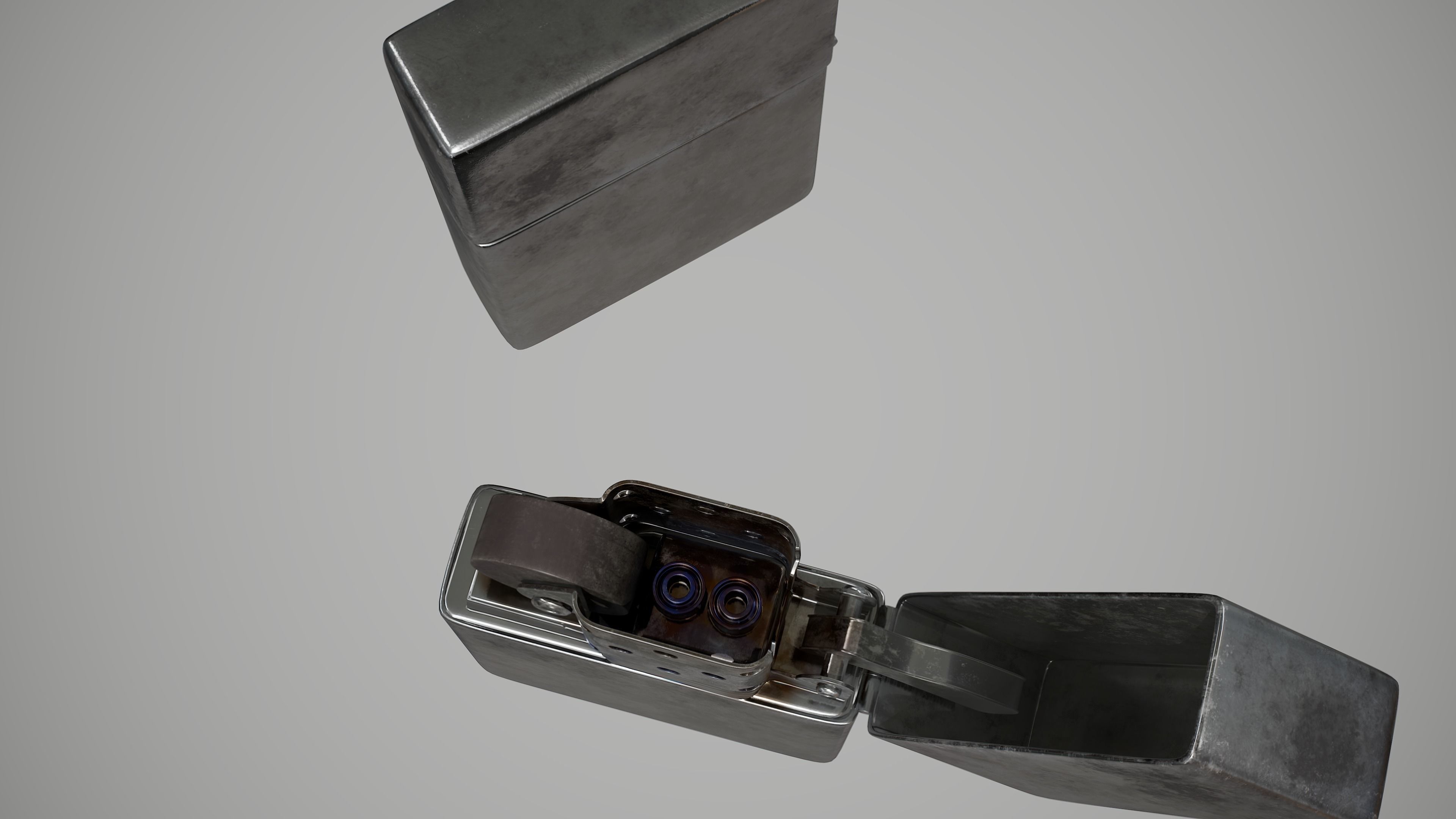 Zippo Lighter Low-poly 3D model_10