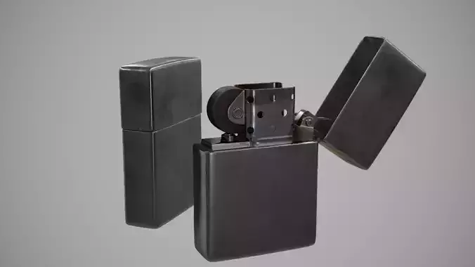 Zippo Lighter Low-poly 3D model