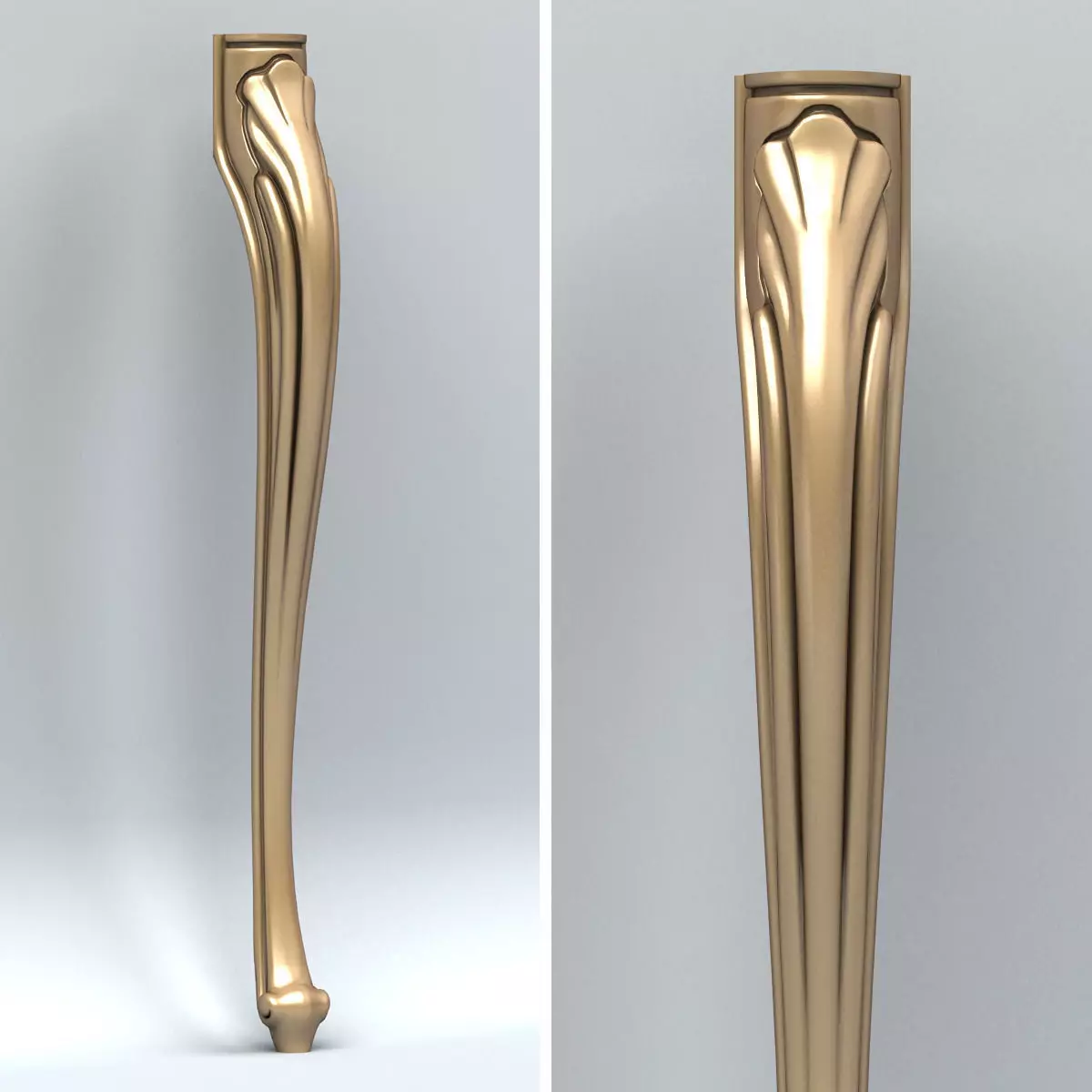 Furniture leg 001 3D model_0