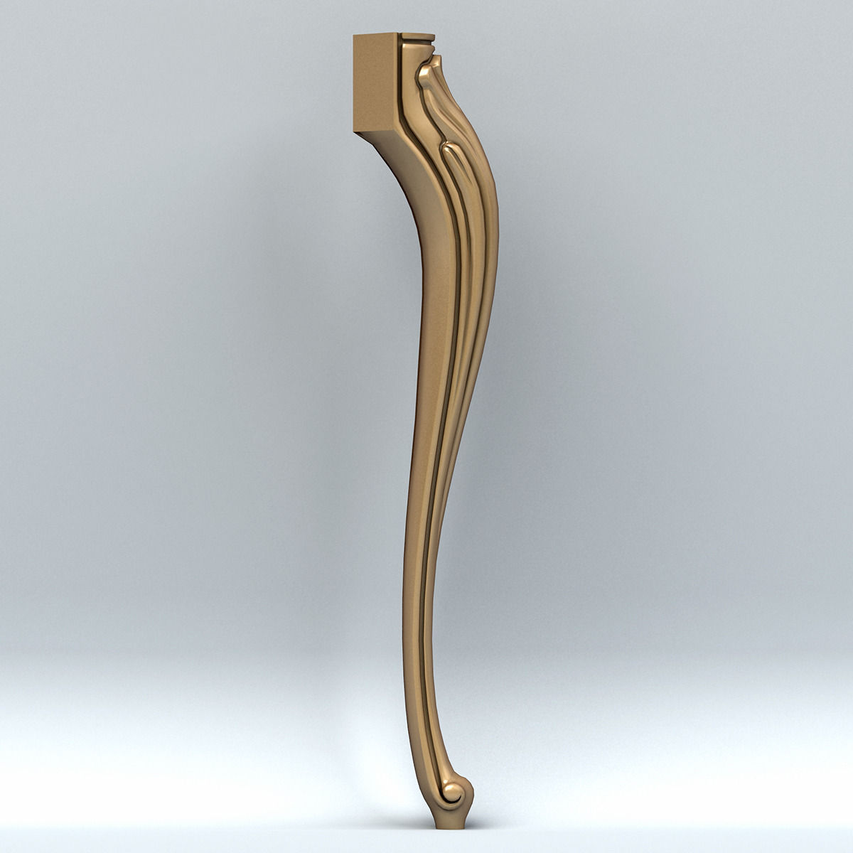 Furniture leg 001 3D model_3