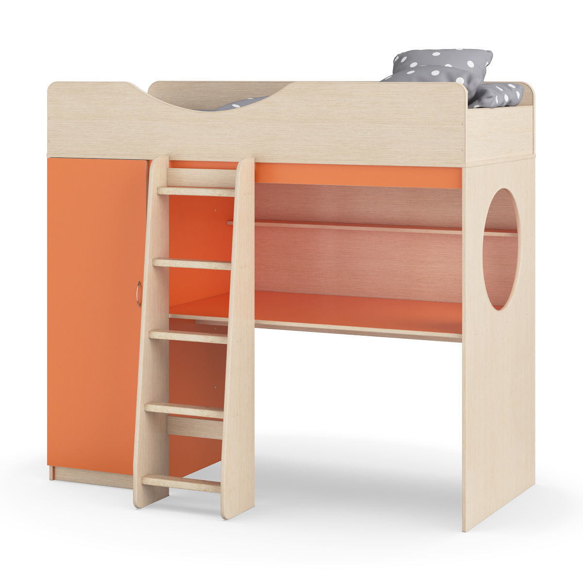 Legenda K09 with LP09 childrens modular bed 3D model_3