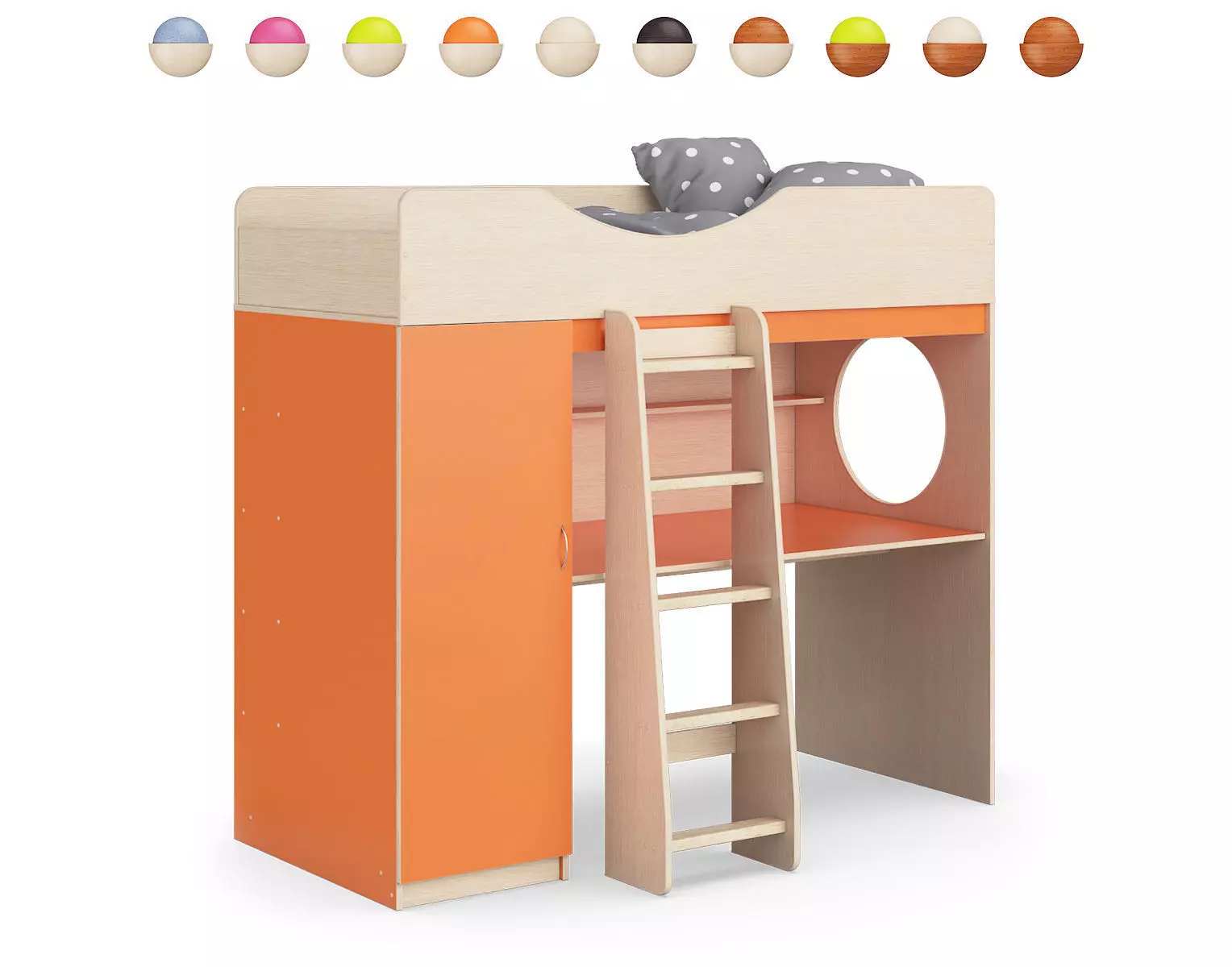 Legenda K09 with LP09 childrens modular bed 3D model_0