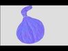 Young orange pumpkin Low-poly 3D model_1