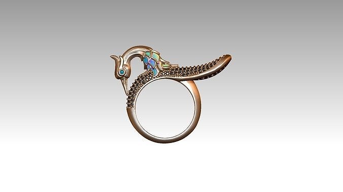 bird ring 3D print model