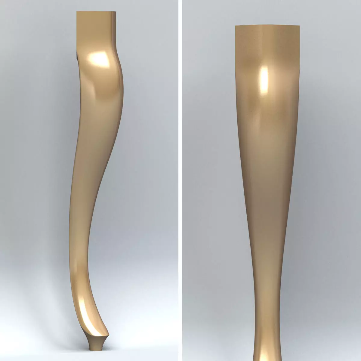 Furniture leg 003 Free 3D model_0