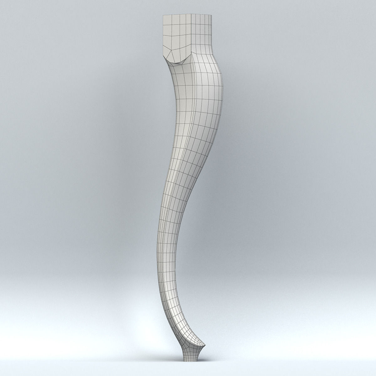Furniture leg 003 Free 3D model_6