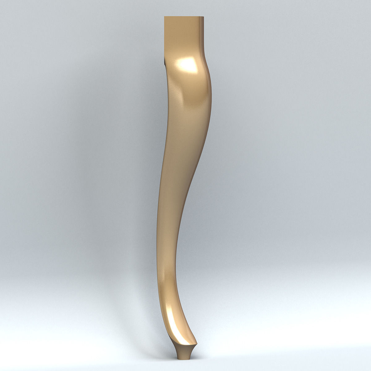 Furniture leg 003 Free 3D model_1