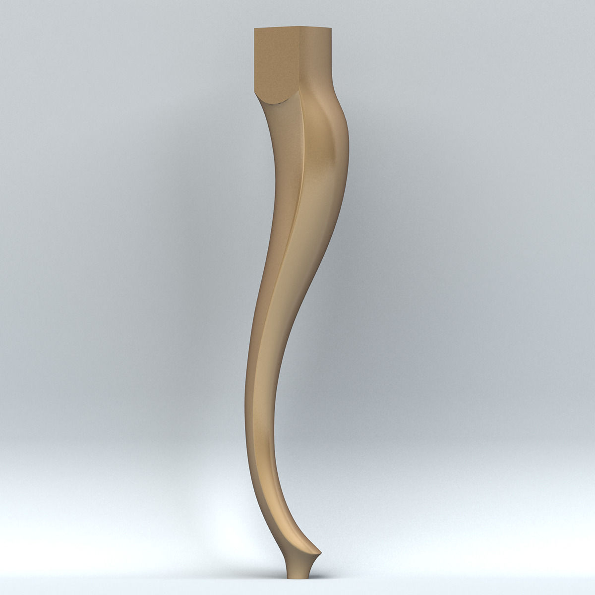 Furniture leg 003 Free 3D model_3