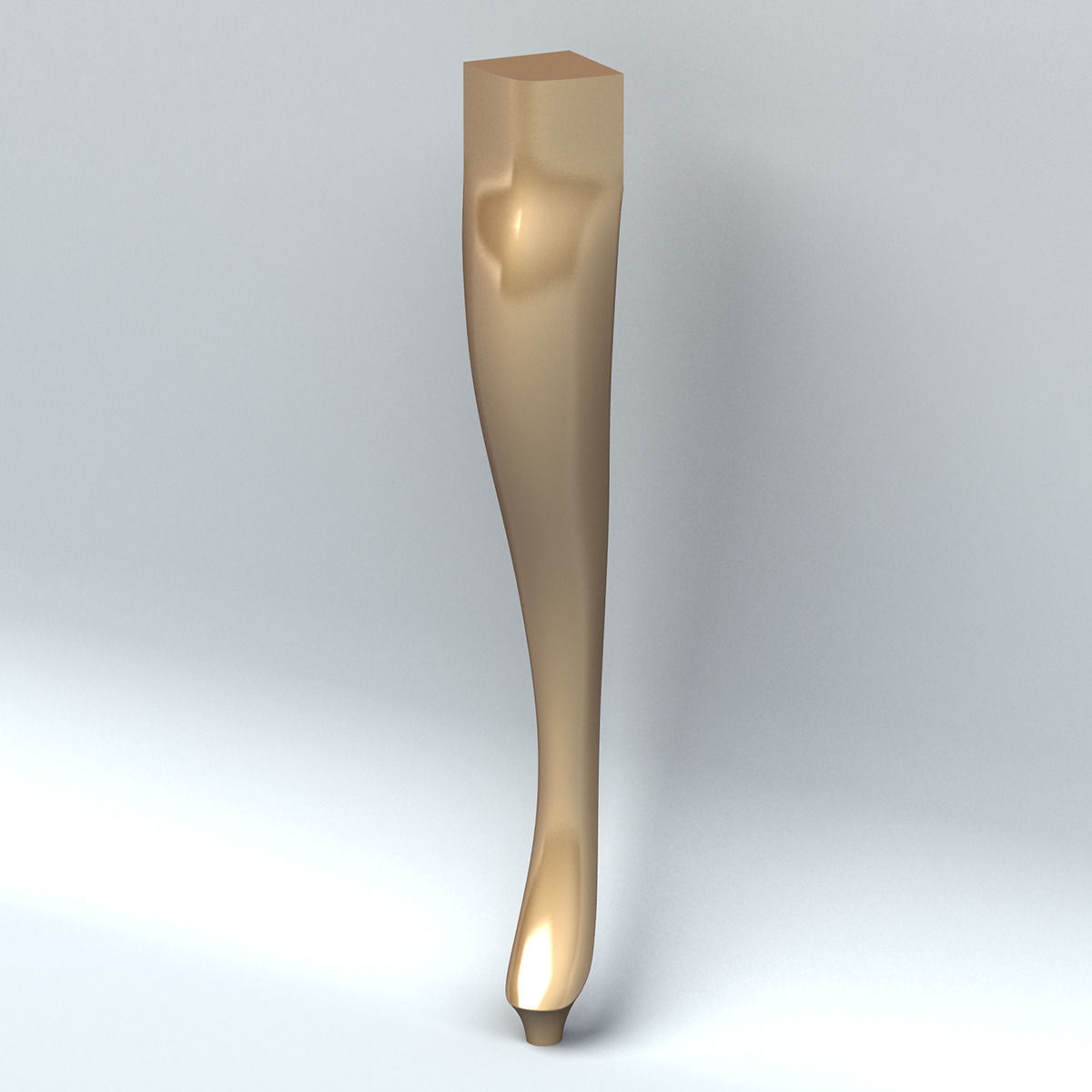 Furniture leg 003 Free 3D model_4