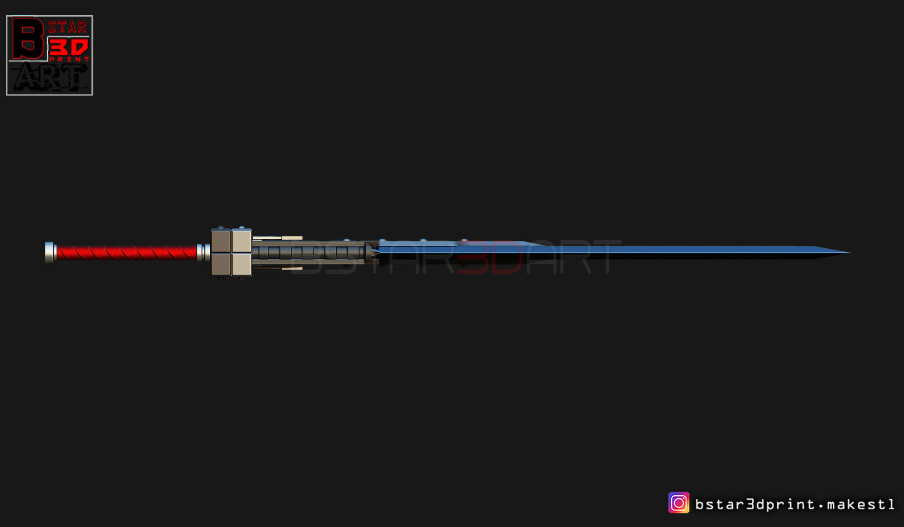 Fusion Sword Cloud - Final Fantasy VII remake 3D print model_17