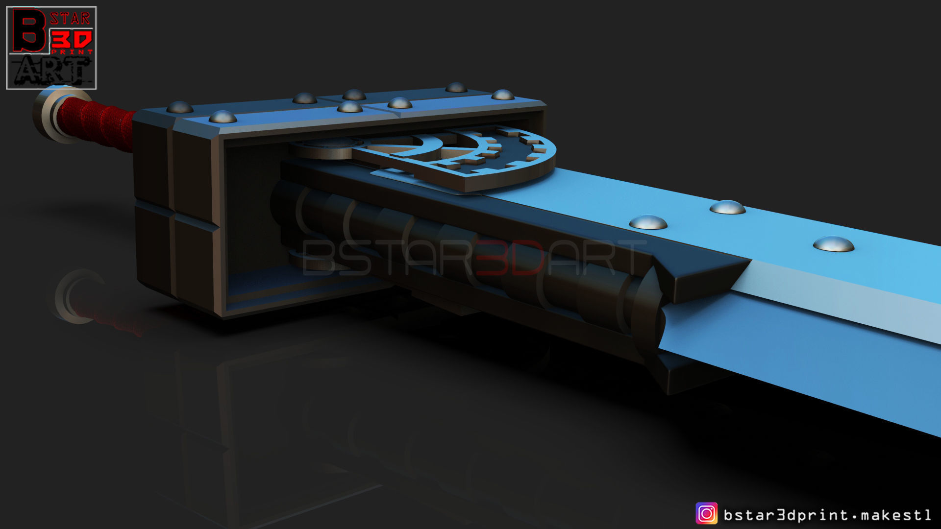 Fusion Sword Cloud - Final Fantasy VII remake 3D print model_10