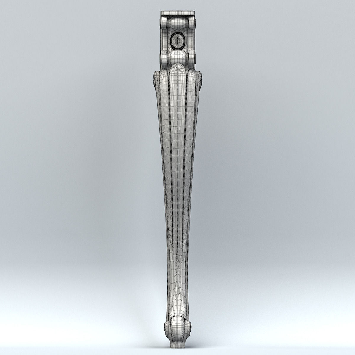 Furniture leg 004 3D model_5