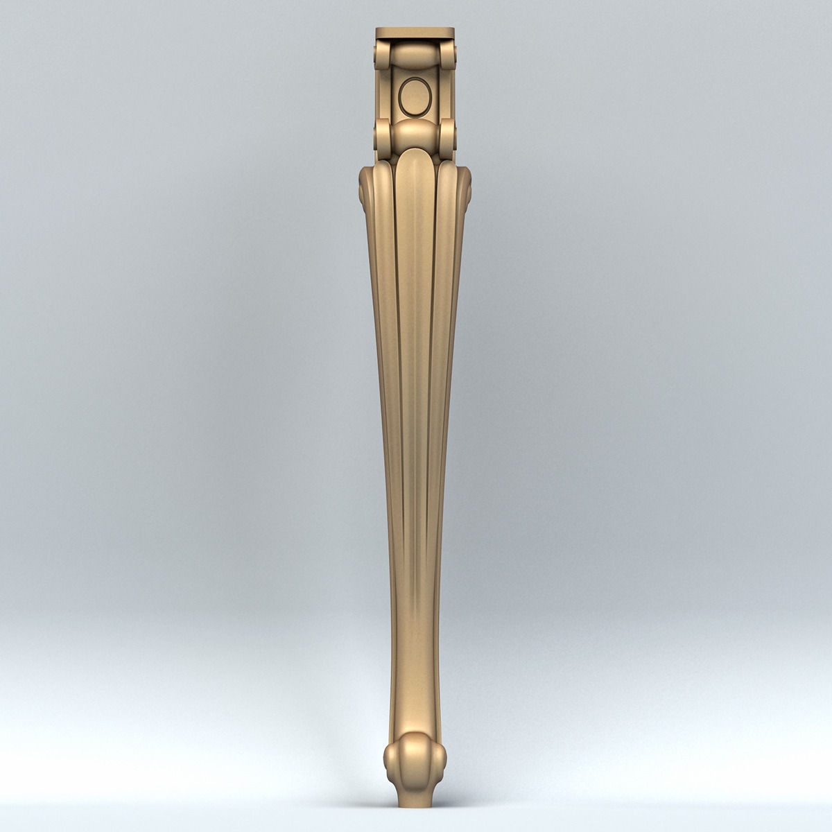 Furniture leg 004 3D model_2
