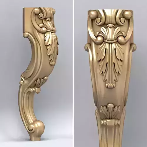 Furniture leg 005 3D model