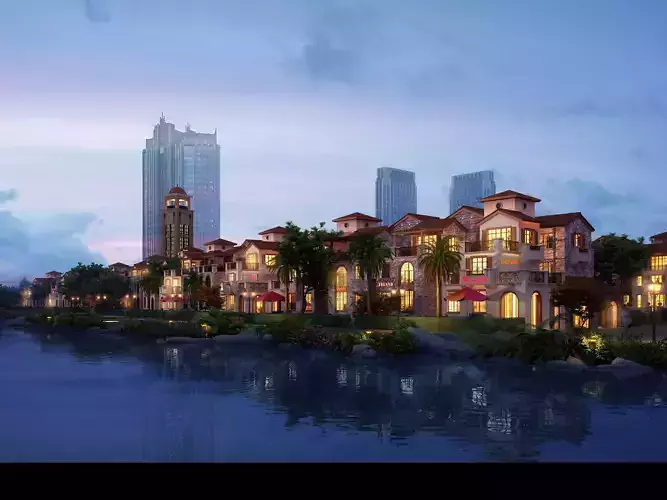 Modern City 1 3D model