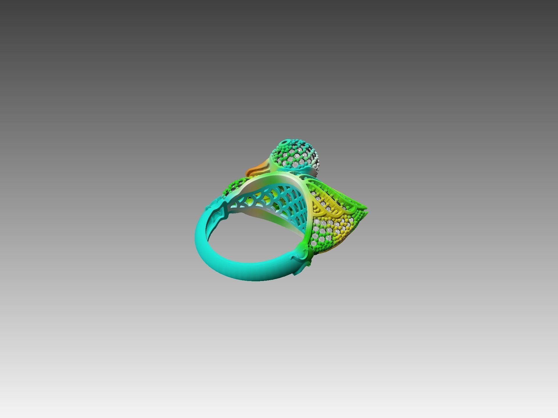 ducky ring  3D print model_2