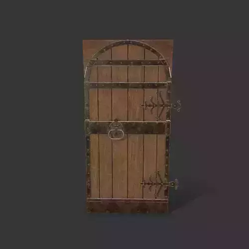 Wooden Door game asset