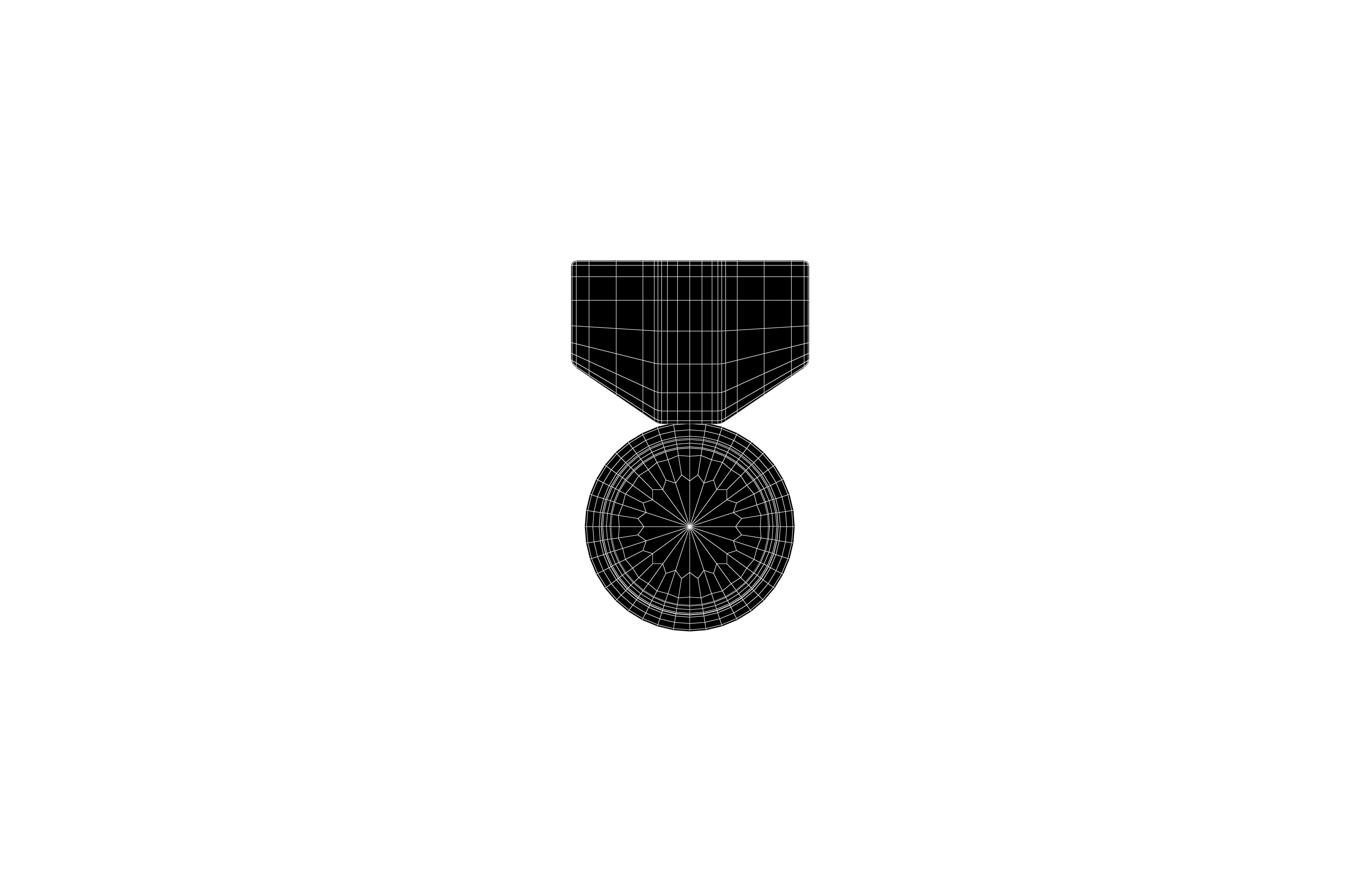 Medal v5 003 Low-poly 3D model_5
