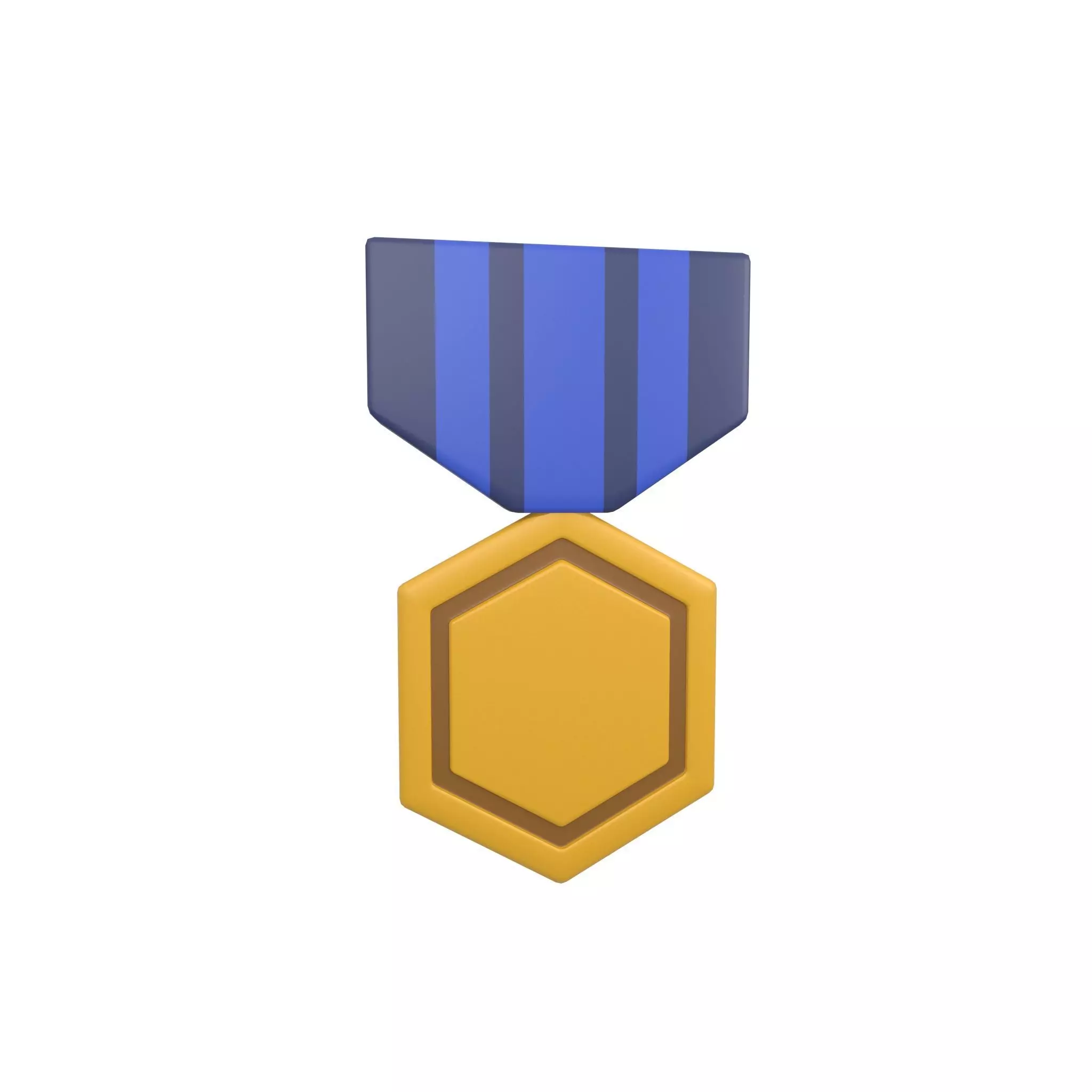 Medal v6 003 Low-poly 3D model_0
