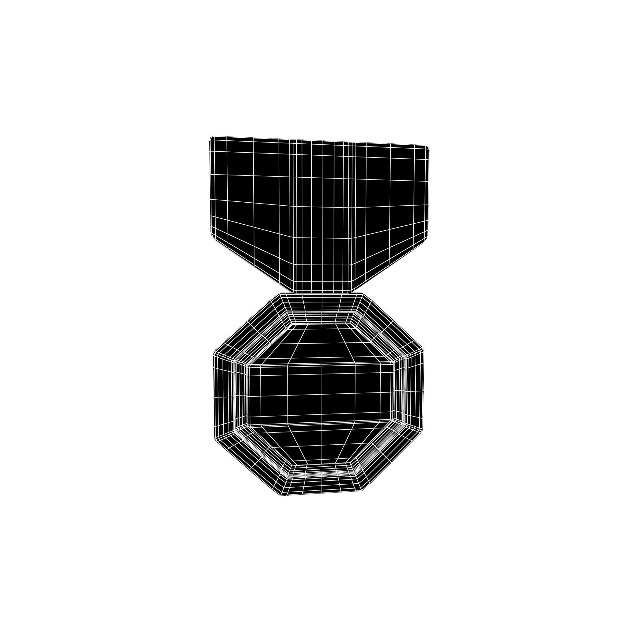 Medal v7 001 Low-poly 3D model_4