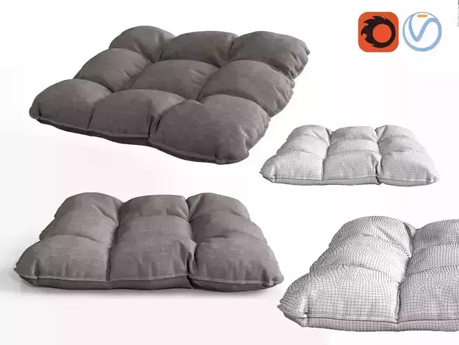 4 buttons soft pillow cushion chair pad