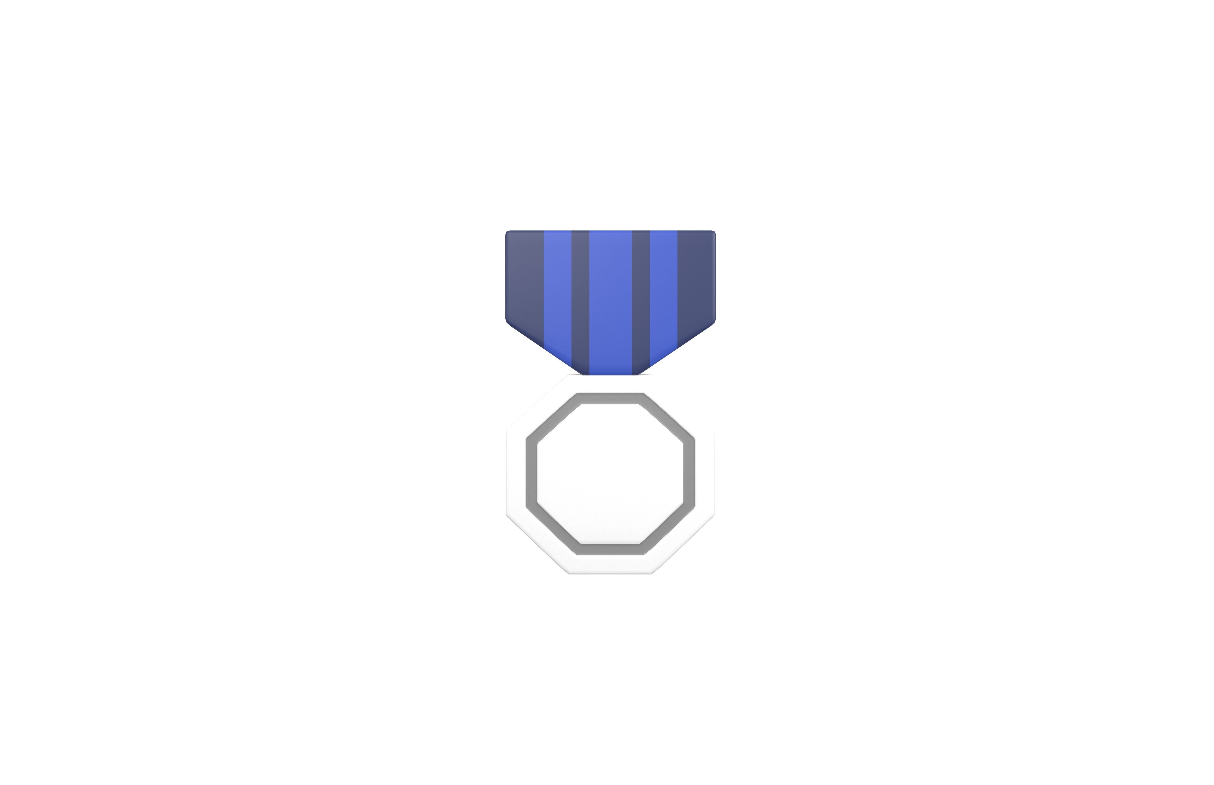 Medal v7 002 Low-poly 3D model_1