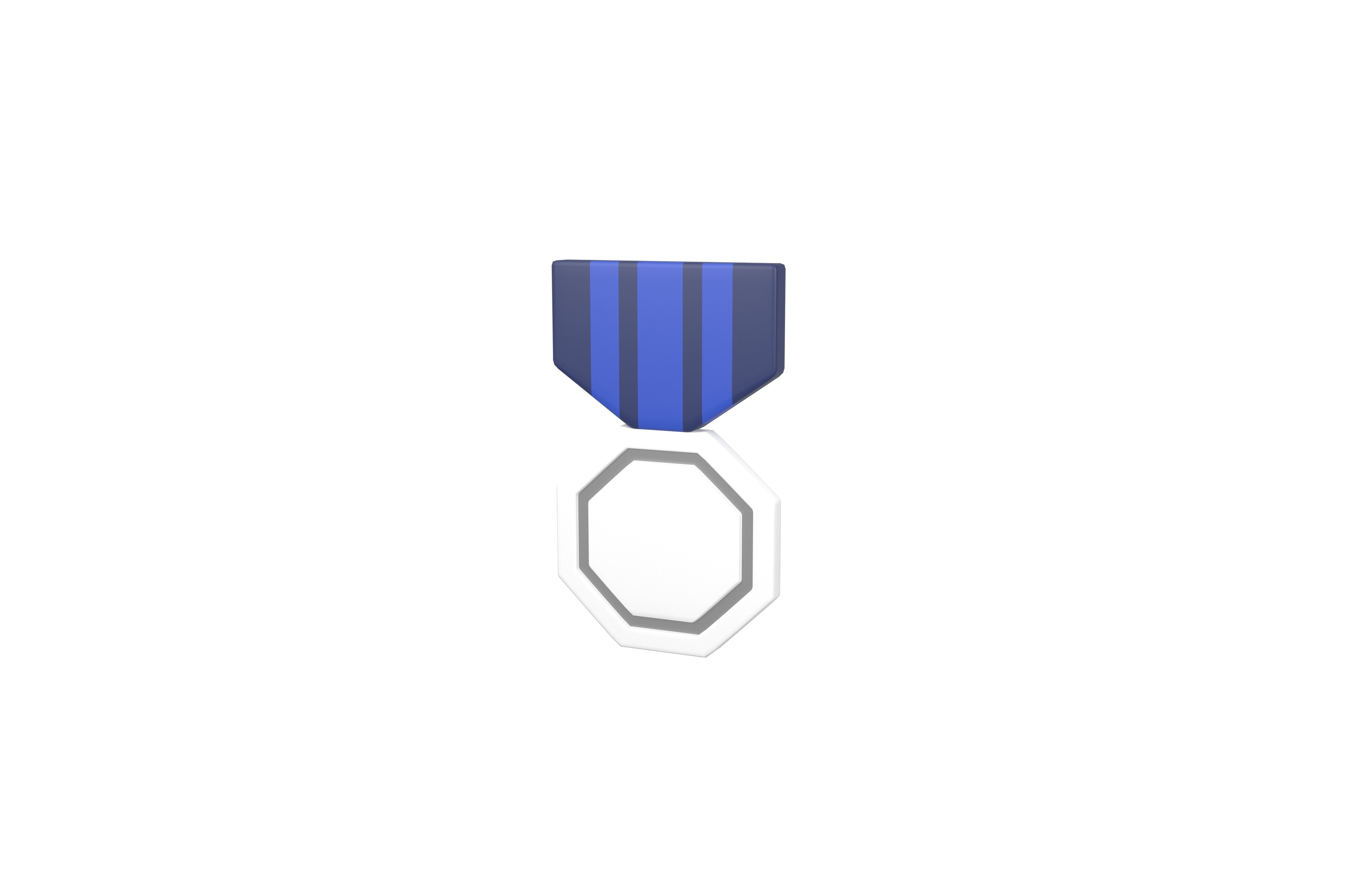 Medal v7 002 Low-poly 3D model_2
