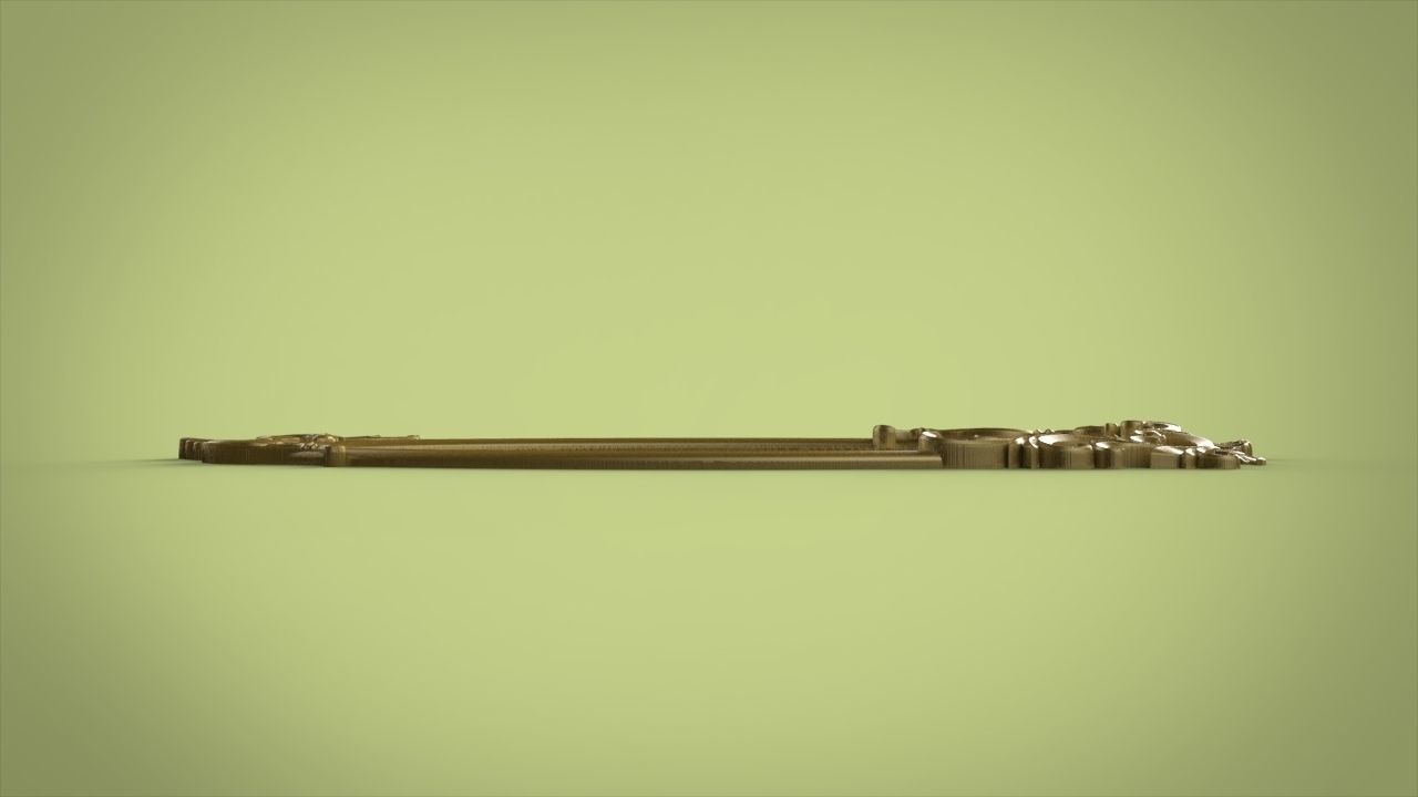 Classic Mirror Frame  3D print model_2