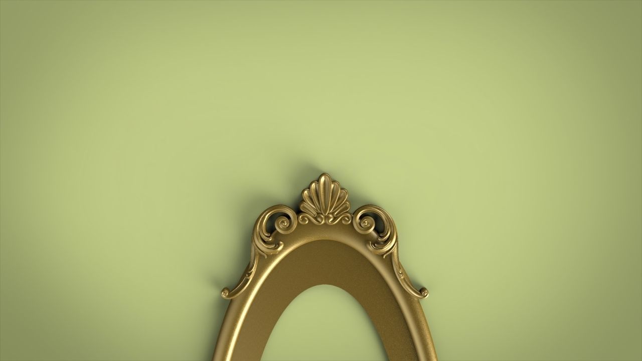 Classic Mirror Frame  3D print model_4